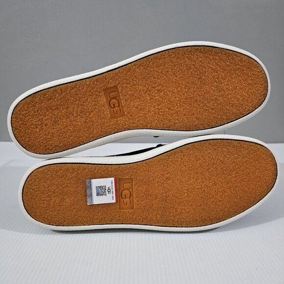 Ugg Cas Slip On Sneaker Casual Loafer Womens Shoe Black Leather Size 10 - Picture 10 of 14